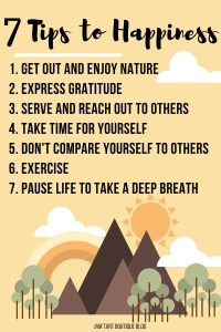 7 Tips to happiness